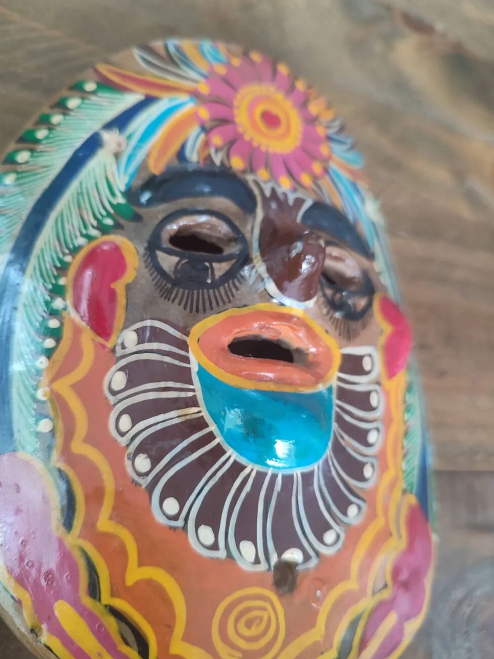 Masque mexicain peint à la main