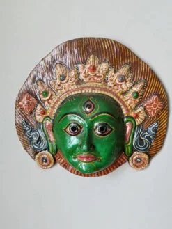 Masque mural Tibet fabrication artisanale décoration ethnique tribal