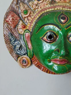 Masque mural Tibet fabrication artisanale décoration ethnique tribal