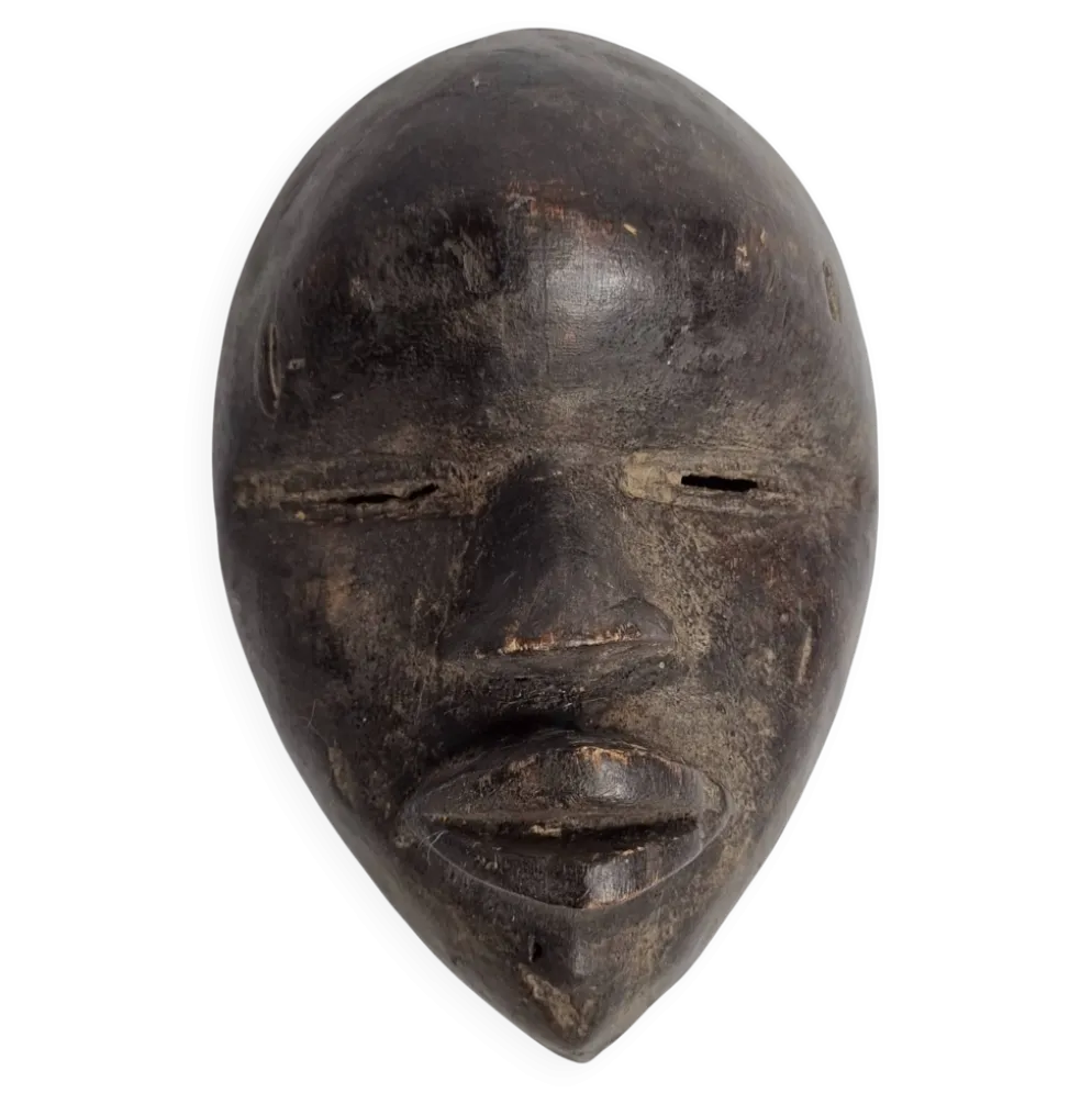 Masque passeport, Dan en bois patiné – Côte d’Ivoire, XXe siècle, 13 cm