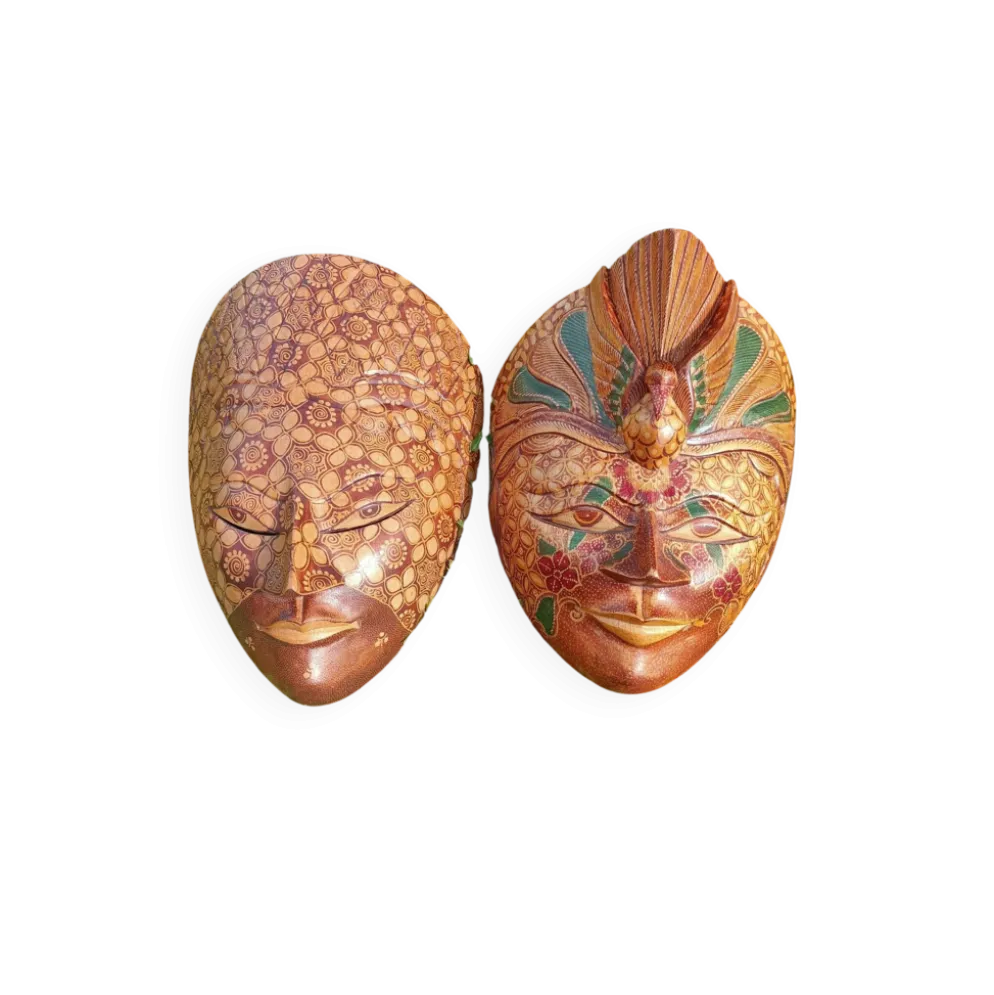 Masques ethniques rétro