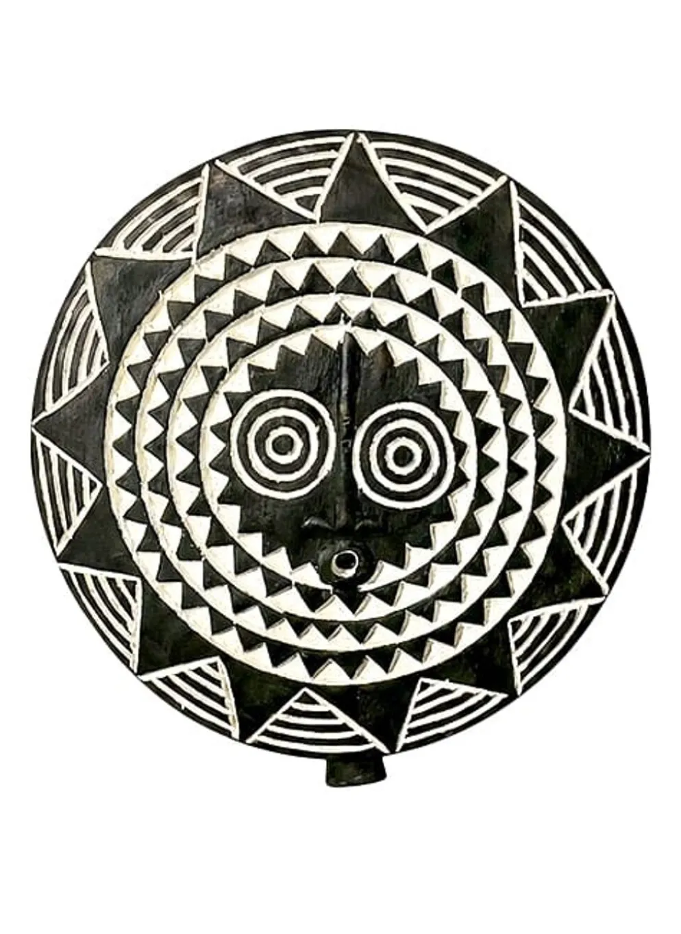 Masque solaire tribal Ø40cm — Le cinquième rituel