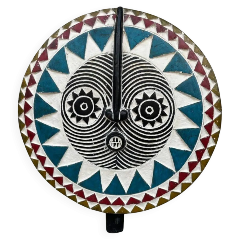 Masque soleil Bwa du Burkina Faso – Masque mural africain Bobo