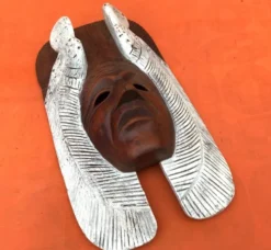 Masque à suspendre Bois sculpté