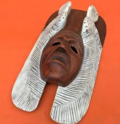Masque à suspendre Bois sculpté