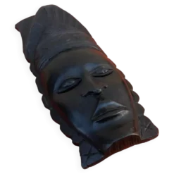 Masque à suspendre Visage Africain Bois d' ébène