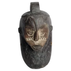 Masque tribal ancien Fang Ngil,Art africain traditionnel, Gabon, XXe, 40 cm