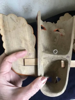 Masque triptyque en bois