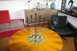 Menorah en fer forgé et battu suéde 1950