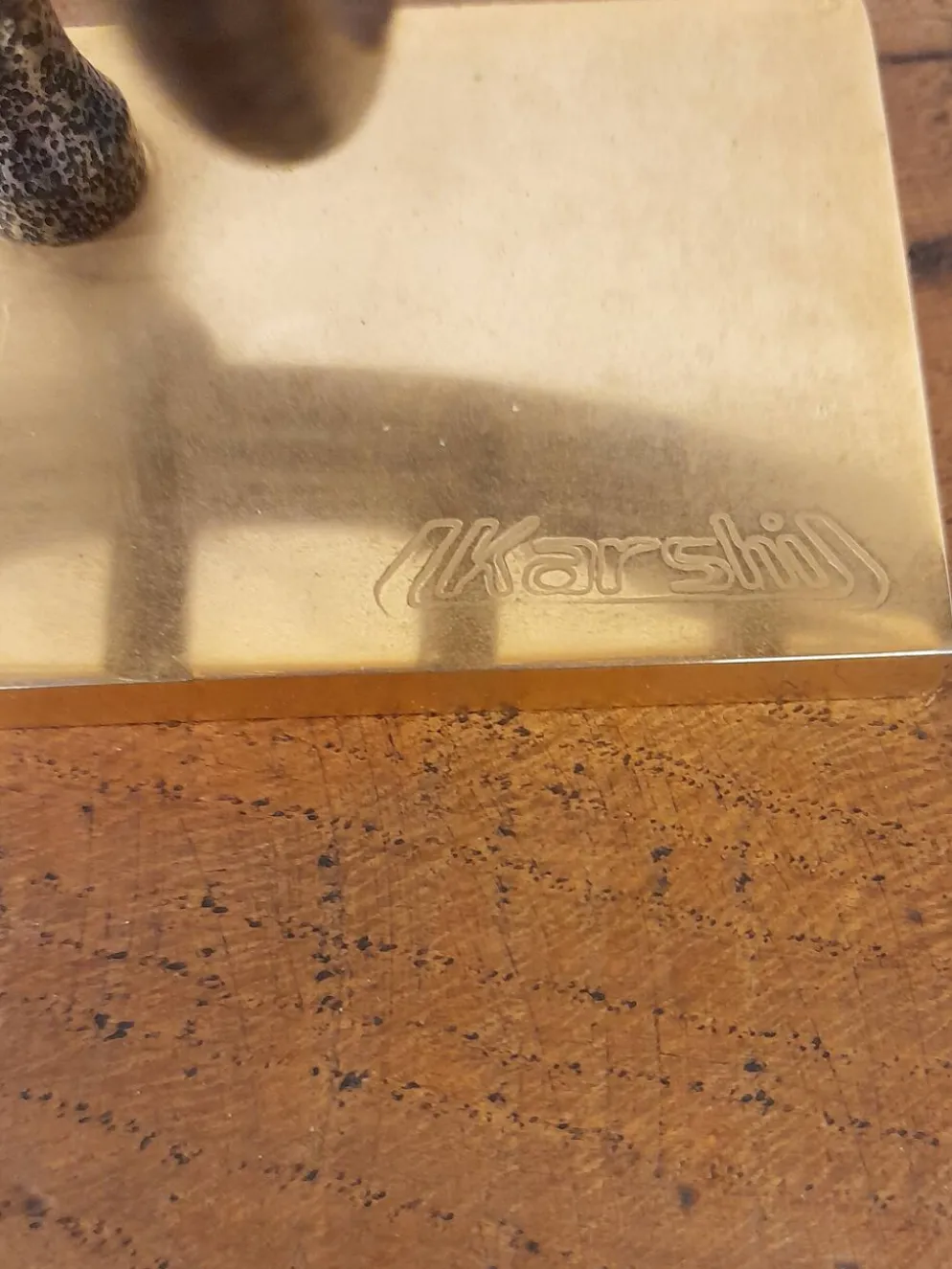 Menorah Hanoukia plaquée or et argent, made in Israël par Karshi, 1970