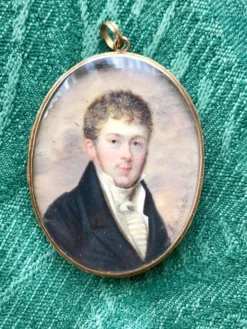 Miniature signée A. Delatour