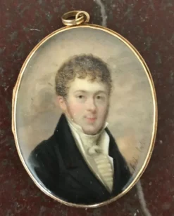 Miniature signée A. Delatour