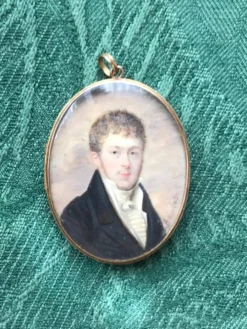 Miniature signée A. Delatour
