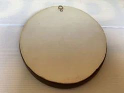 Mini miroir ovale en bois