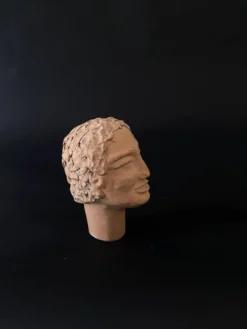 Mini Tête sculptée tête cuite