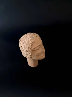 Mini Tête sculptée tête cuite