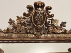 Miroir ancien a parcloses – style louis xv/baroque