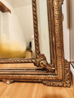 Miroir ancien a parcloses – style louis xv/baroque