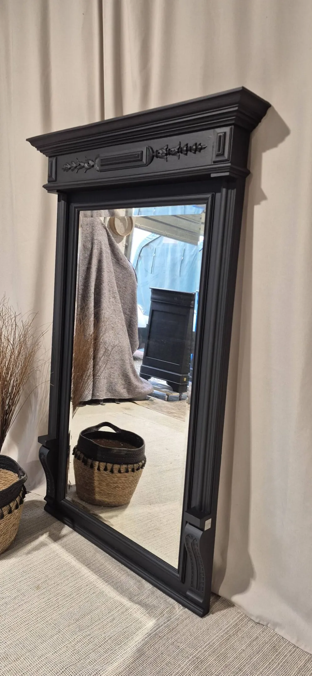 Miroir ancien biseauté