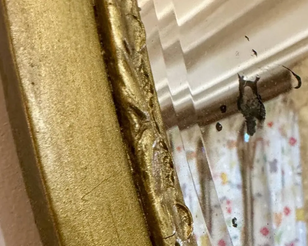 Miroir ancien biseauté
