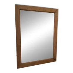 Miroir ancien bois naturel