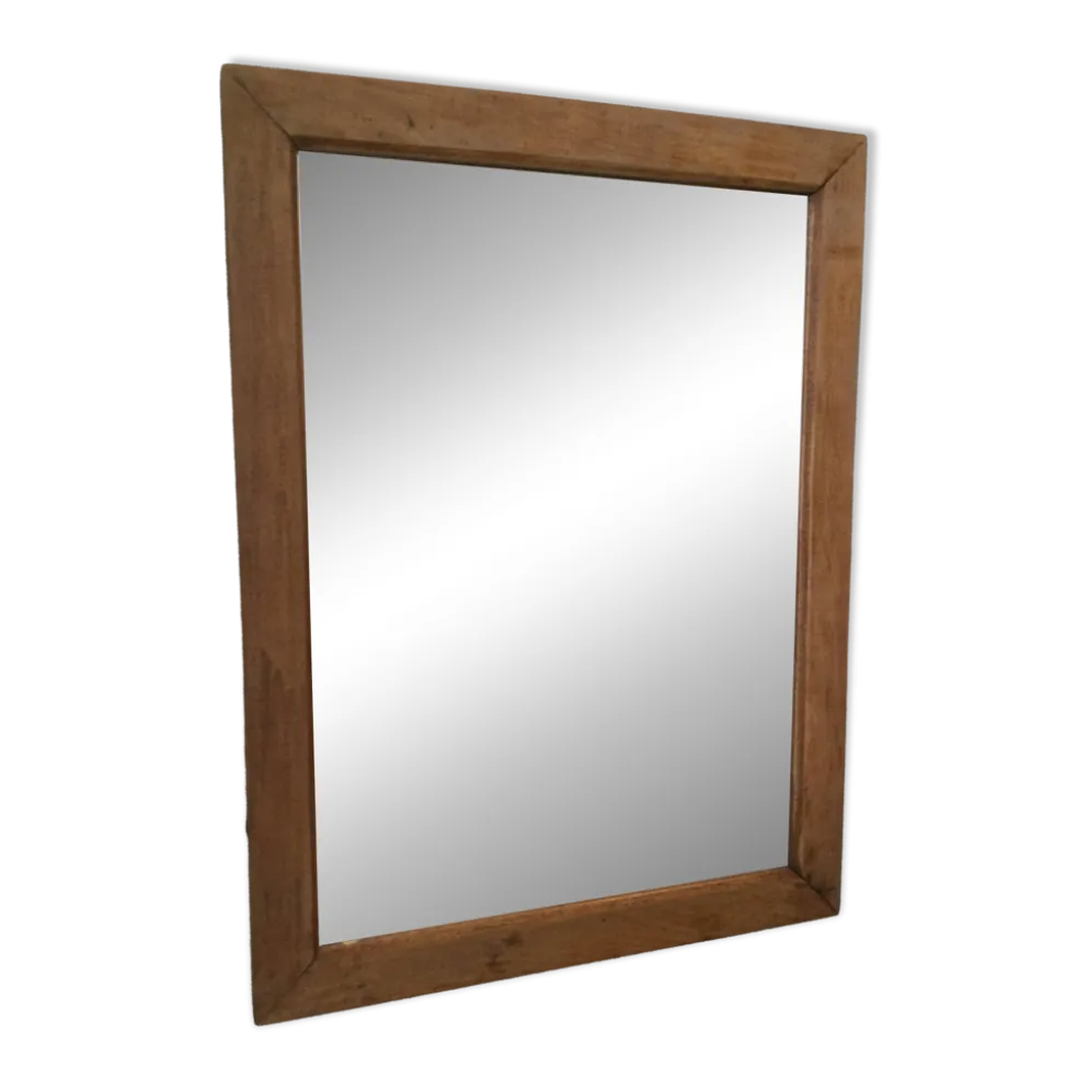 Miroir ancien bois naturel