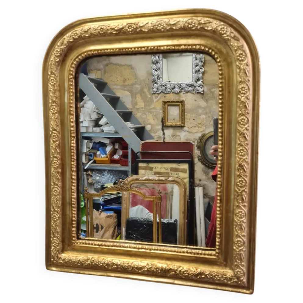 Miroir ancien doré Louis Philippe