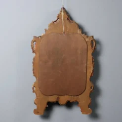 Miroir ancien en bois laqué, Italie, fin XIXe siècle
