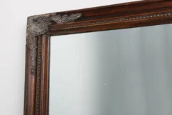 Miroir ancien à facettes en bois sculpté, France, années 1850