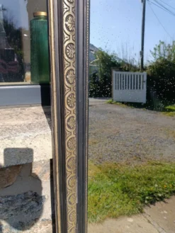 Miroir ancien à fronton 168/88 cm