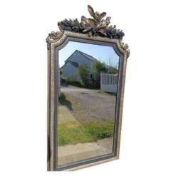 Miroir ancien à fronton 168/88 cm