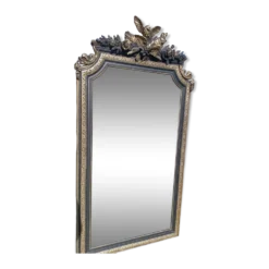 Miroir ancien à fronton 168/88 cm