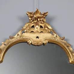 Miroir ancien style baroque en bois sculpté, Italie, XIXe siècle