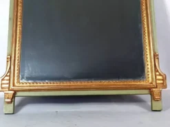 Miroir ancien style Louis XVI bois sculpté dorure d'origine 73x43 cm D230