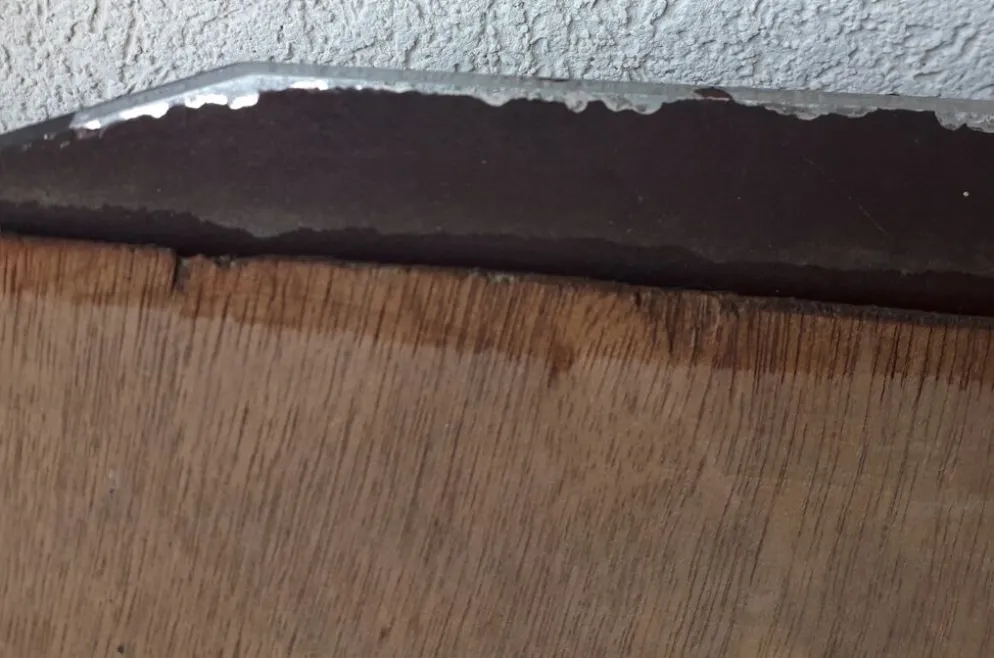 Miroir années 60 bois