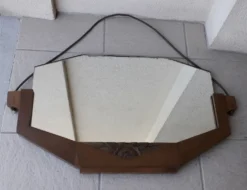 Miroir années 60 bois