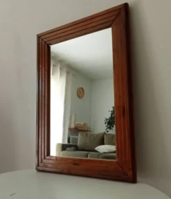 Miroir Art déco en bois, années 50