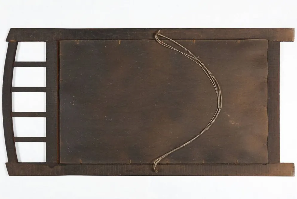 Miroir Art Déco en bois avec miroir taillé en facettes, années 1930