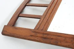 Miroir Art Déco en bois avec miroir taillé en facettes, années 1930
