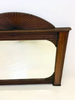 Miroir art déco en bois sculpté, 1930s