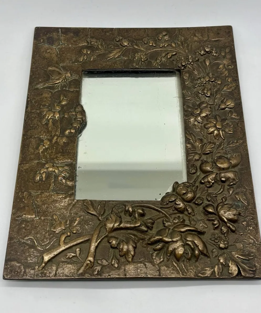 Miroir Art déco en bronze, XXème s.