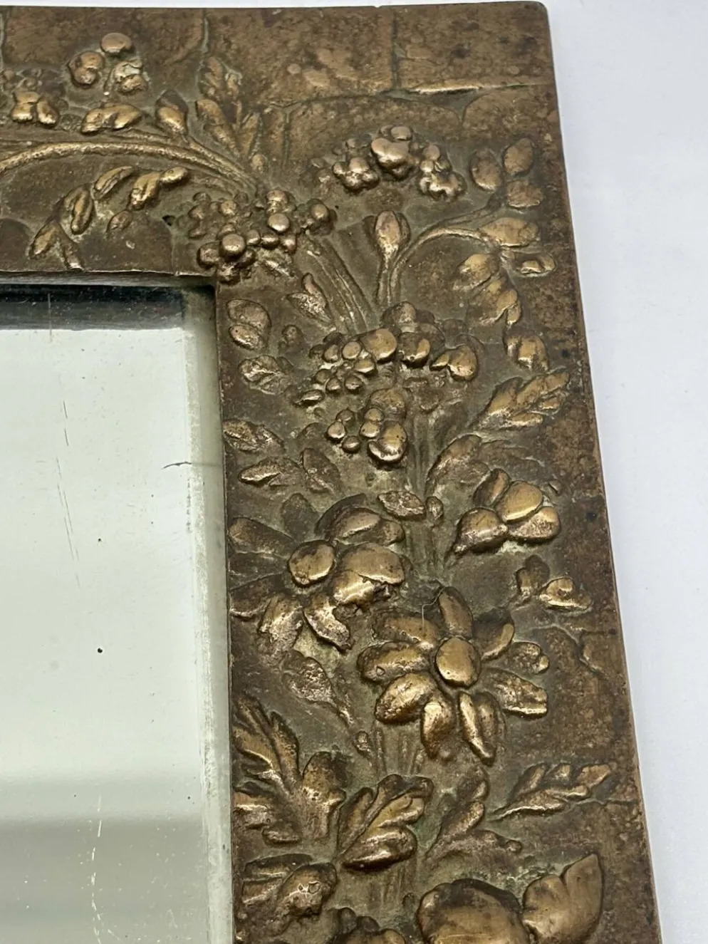 Miroir Art déco en bronze, XXème s.