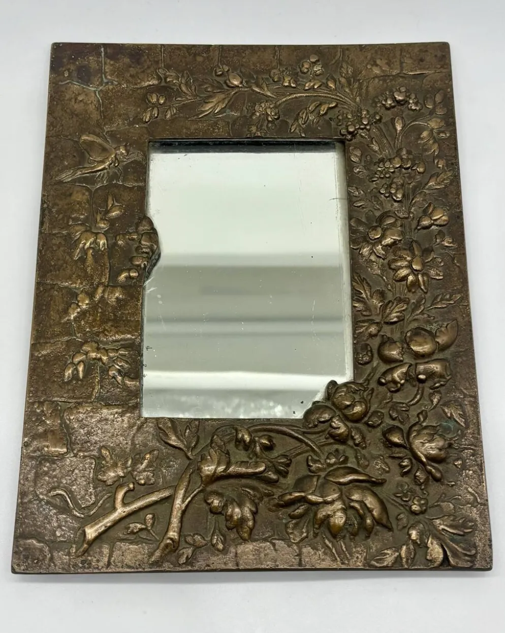 Miroir Art déco en bronze, XXème s.