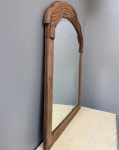 Miroir art déco en chêne, rénové