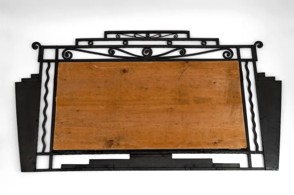 Miroir Art Déco en fer forgé – Paul Kiss, Paris, vers 1930