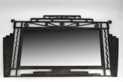 Miroir Art Déco en fer forgé – Paul Kiss, Paris, vers 1930