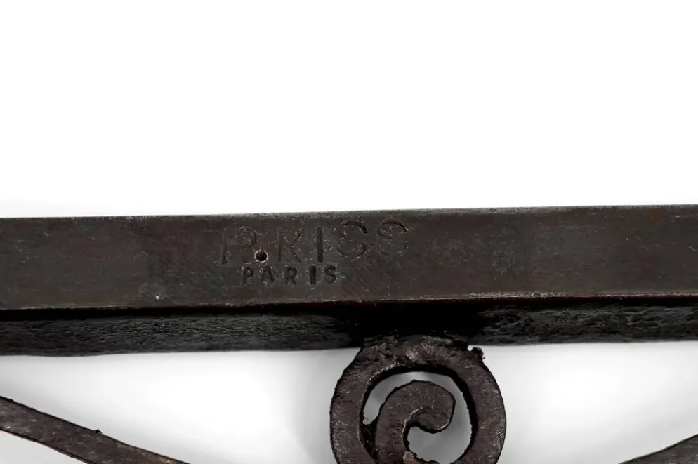 Miroir Art Déco en fer forgé – Paul Kiss, Paris, vers 1930
