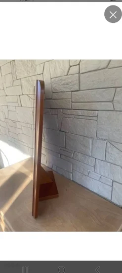 Miroir art déco moderniste en acajou