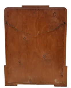 Miroir Art Déco néerlandais, cadre en chêne, École d'Amsterdam, années 1920