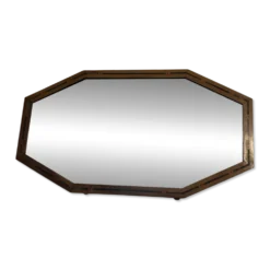 Miroir Art déco vintage bois marqueté